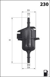 LUCAS FILTERS Polttoainesuodatin LFPF010